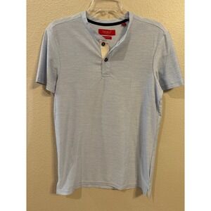 Bruno Milano Men's Light Blue Super Soft Henley Shirt Size S